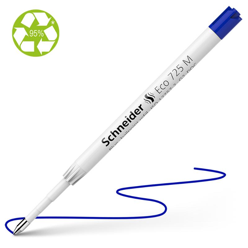 Schneider Pen Refill Ballpoint 725 Medium Blue 1 piece