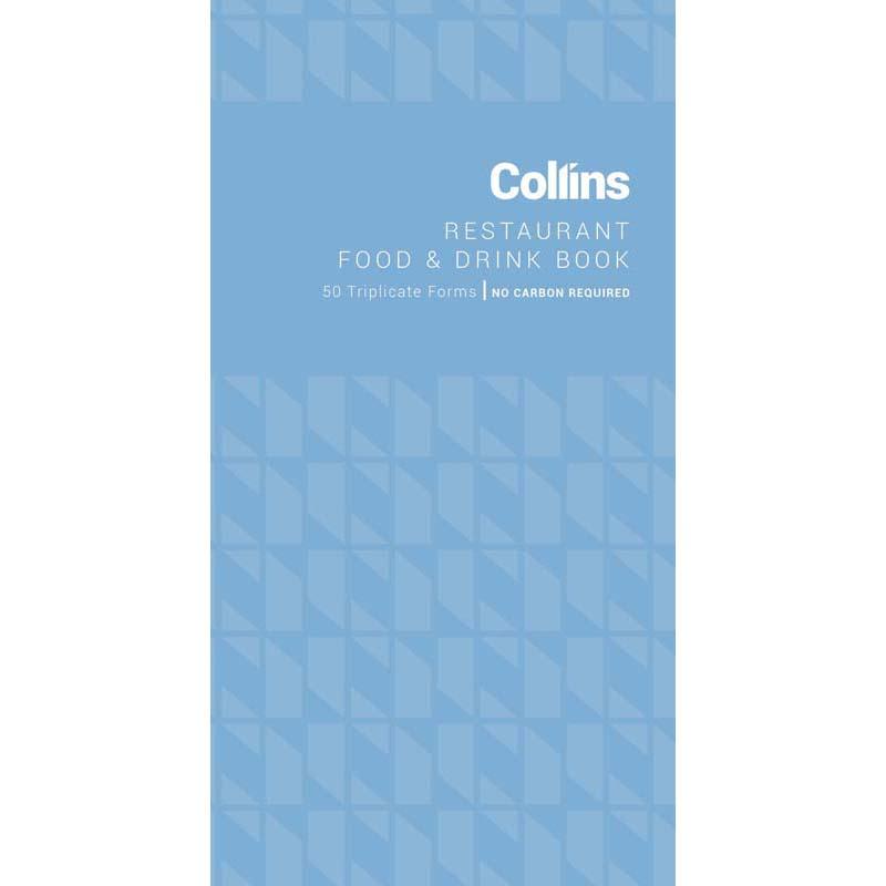 Collins Restaurant Triplicate Food & Drink 50 Leaf No Carbon Required