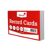Silvine Record Cards 6x4 Plain