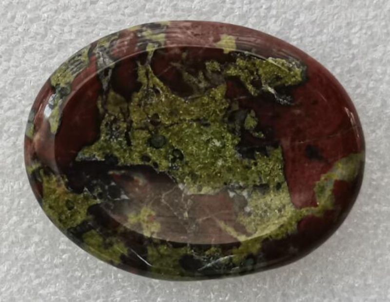 Worry Stone - Dragon Bloodstone Oval (4.5cm)