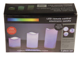 LED Candles - Colour Changing (Set of 3)