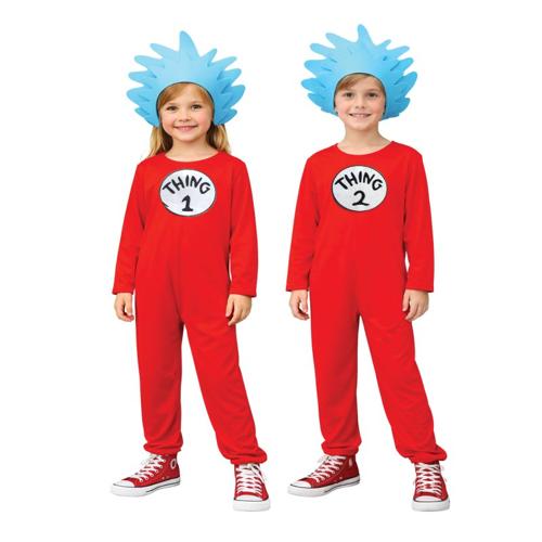 Dr Seuss Thing 1 & 2 Jumpsuit 8-10 Years