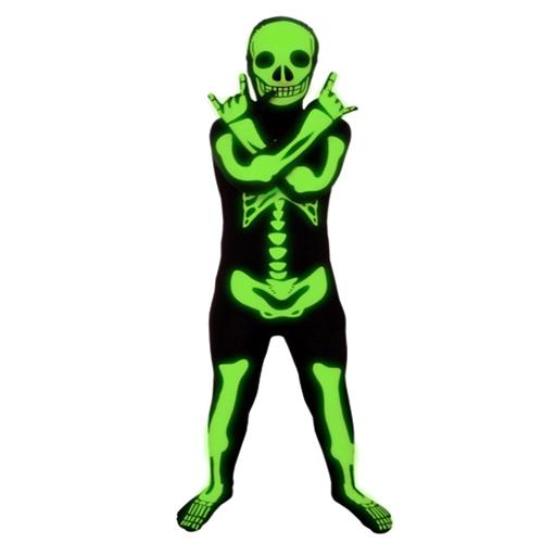 Costume Glow Skeleton Morphsuit Child's 12-14 Years