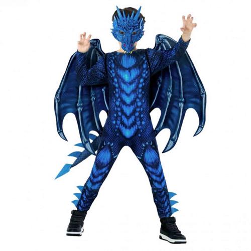 Costume Blue Dragon Jumpsuit Child's 12-14 Years