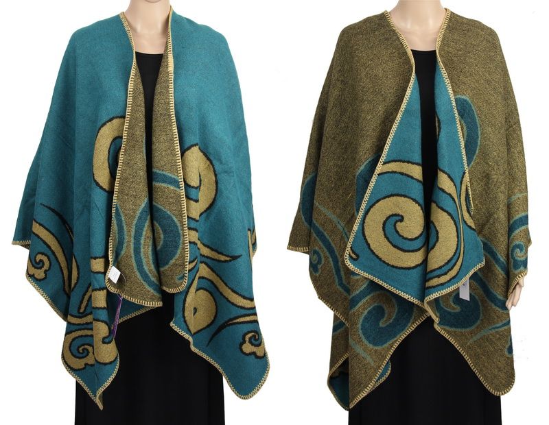 Cape with Curls Design (Teal)