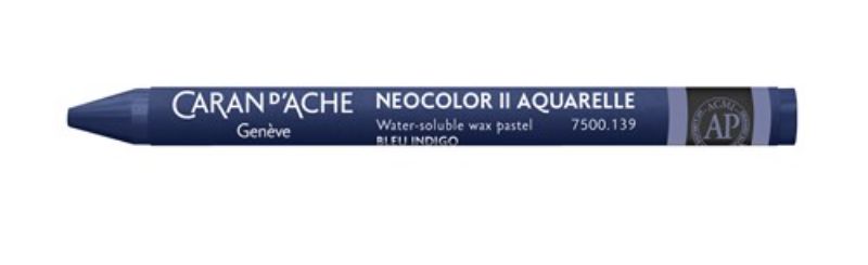 Crayon - Caran D’ache Neocolor Ii Indigo Blue - Pack of 10