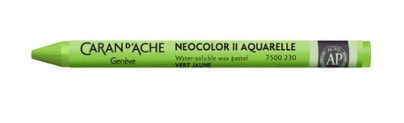 Crayon - Caran D’ache Neocolor Ii Yellow Green - Pack of 10