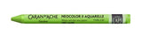 Pack of 10 Caran D’ache Neocolor II yellow green crayons, ideal for vibrant art projects and mixed media techniques.