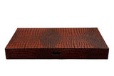 Wooden Crocodile Engraved Design Backgammon 15