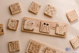 Two piece math frame