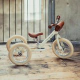 Cream Vintage Trybike, Cream Tyres and Chrome (3 wheel)