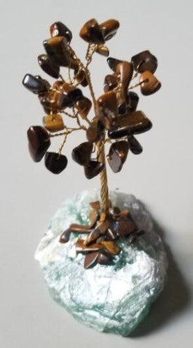 Gemstone Tree - Crystal Base Tiger Eye