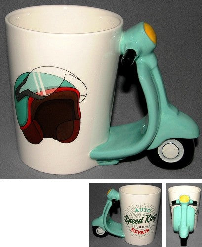 Mug - Turquoise Motocycle