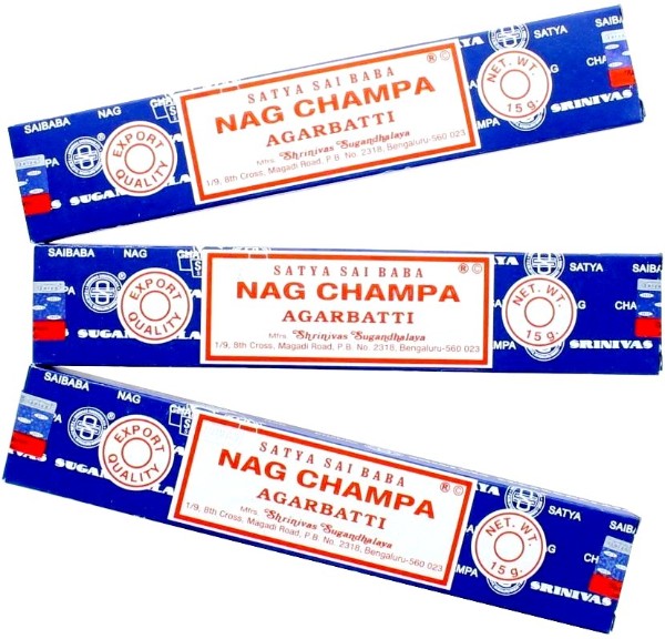 Incense - Nag Champa - 15 gm Box of 12 packets