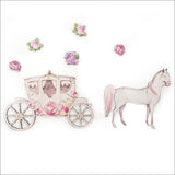 Pine Wall Art: Horse and Carriage