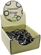 Mini Hematite Ring 100 pieces mixed sizes