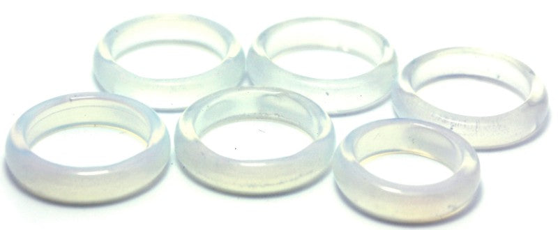 Mini Moonstone Ring 100 pieces mixed sizes