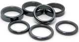 Mini Hematite Ring 100 pieces mixed sizes