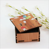 Small NZ Silver Beech trinket box for storing lost teeth, featuring an enchanting Tooth Fairy design, perfect for kids.