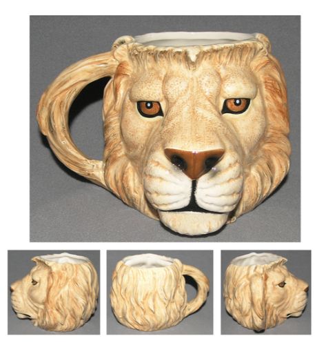 Lion head mug
