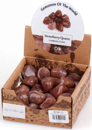 Tumbled Stone Strawberry Quartz 0.5kg (Box)