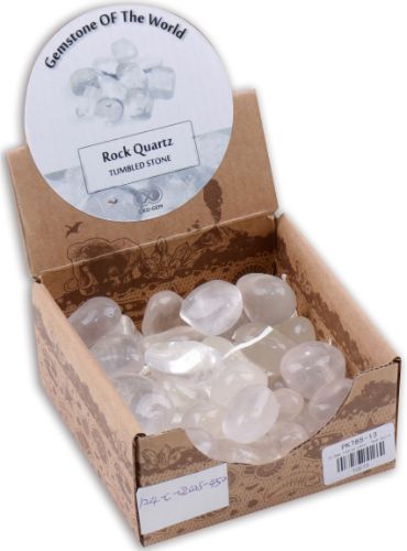 Tumbled Stone Rock Quartz 0.5kg (Box)