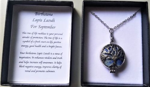 Birthstone Necklace - Lapis Lazuli Sep (70cm)