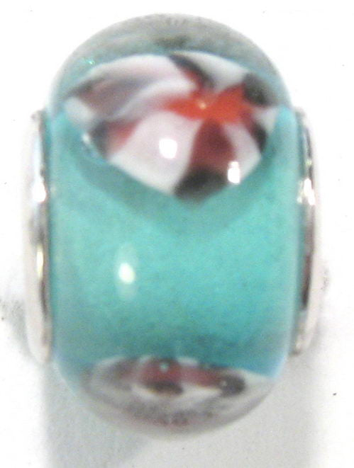Teal Glass Bead 4pcs/Bag - Teal