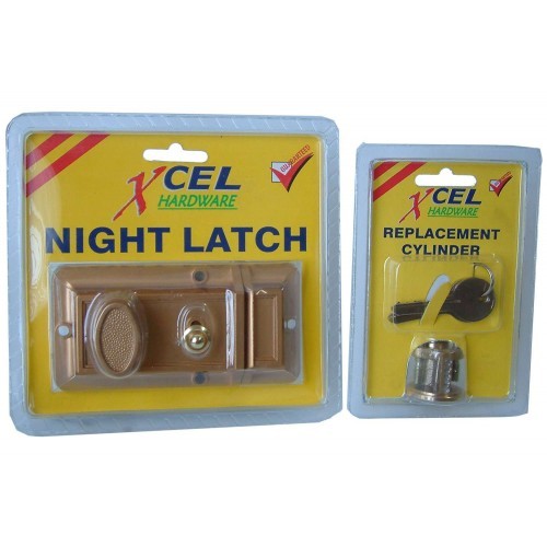 Latches Night Cylinder&Rose For#564 Polished Brass