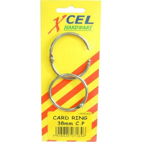 Set of 2 durable split key rings for organizing keys and small items, designed for easy access and daily use.
