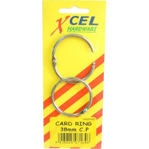 Set of 2 durable split key rings for organizing keys and small items, designed for easy access and daily use.