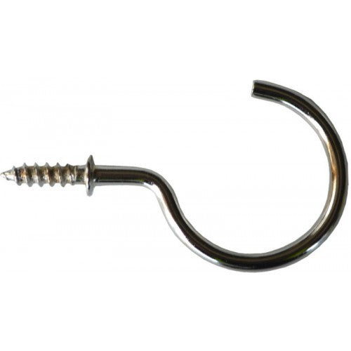 Cup Hooks Taiwan Round C.P. 3/4 Pack of 144 Hooks