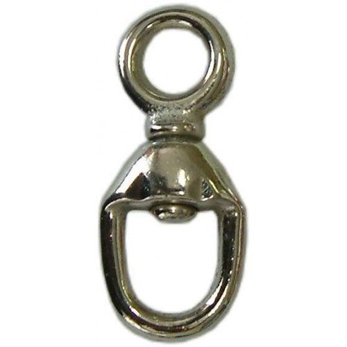 Durable 5/16 inch hot-dip galvanized steel swivel for secure marine mooring, preventing tangles and twists.