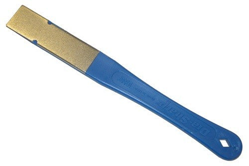 Coarse diamond honing paddle, 178x19mm, for quickly sharpening knives and tools; portable and ergonomic design.