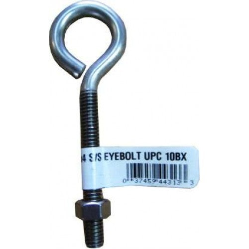 Bolts Eye with Nut 'Tag' Zp No. 514  3-1/4 X 5/16"