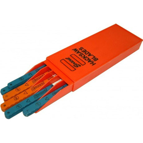 Hacksaw Blade HSS Blue 300mm 24t for precise metal cutting, featuring durable high-speed steel construction and minimal resistance.