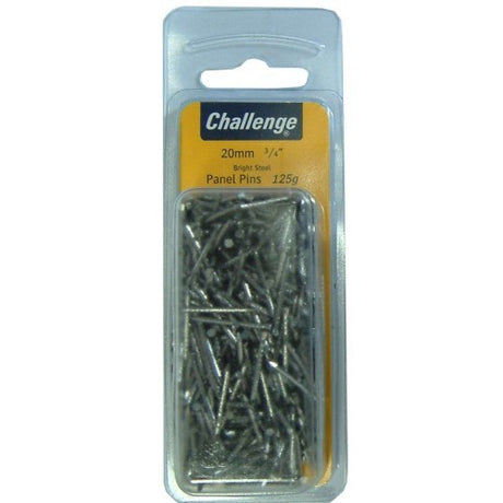 Premium 13mm panel pins in a 100g pack, ideal for precise woodworking and crafts with a zinc plated finish.