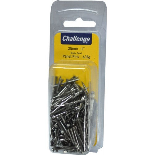 Panel Pins - Bayonet Blister Pak   25mm 125g Pak
