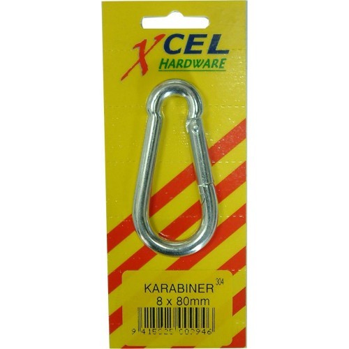 Karabiners Pear Shape Zinc 6mm (1)