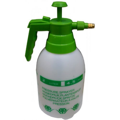 Garden Pressure Sprayer 2 Litre #Sg1772 Xcel, durable and lightweight, features ergonomic handle and adjustable brass nozzle.