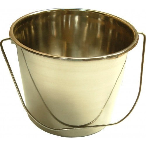 Durable 8L stainless steel bucket with a sleek rust-resistant finish, perfect for versatile home and commercial use.