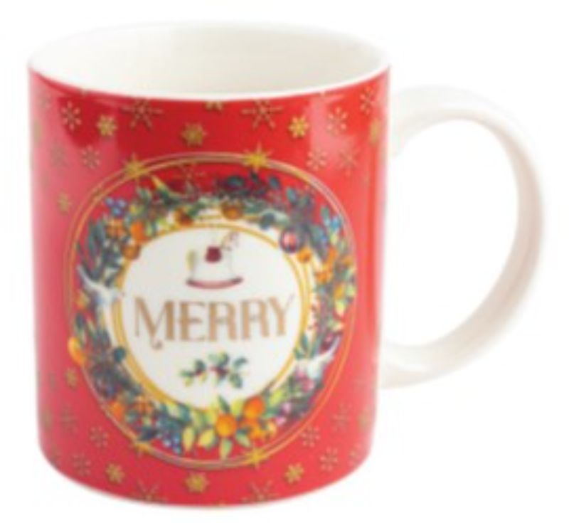 MUG - TRADITIONAL RED MERRY