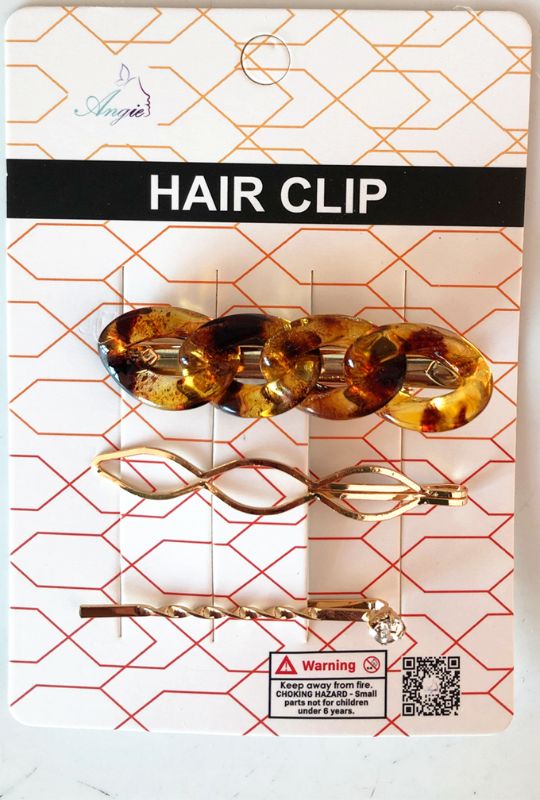 HAIR CLIP - 6+7+5.5CM (12 Packs)