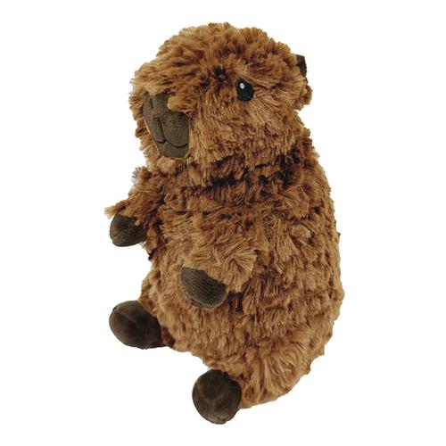 Plush Capybara Dog Toy with Squeaker & Crinkle – Smooshables 22cm
