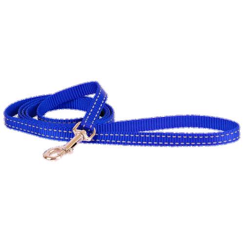 Adjustable Reflective Nylon Puppy Lead – Beau Pets 120cm Blue