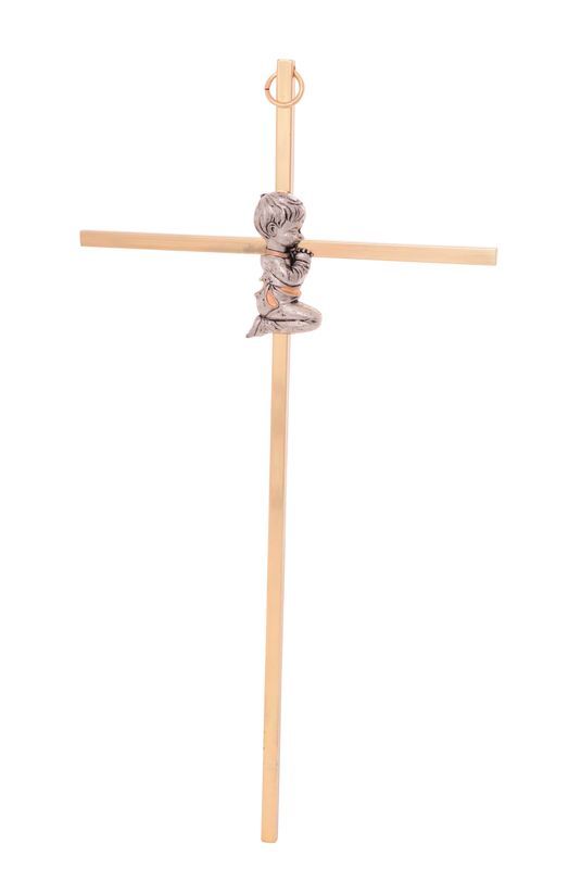 Gold boy Wall Cross (25cm)