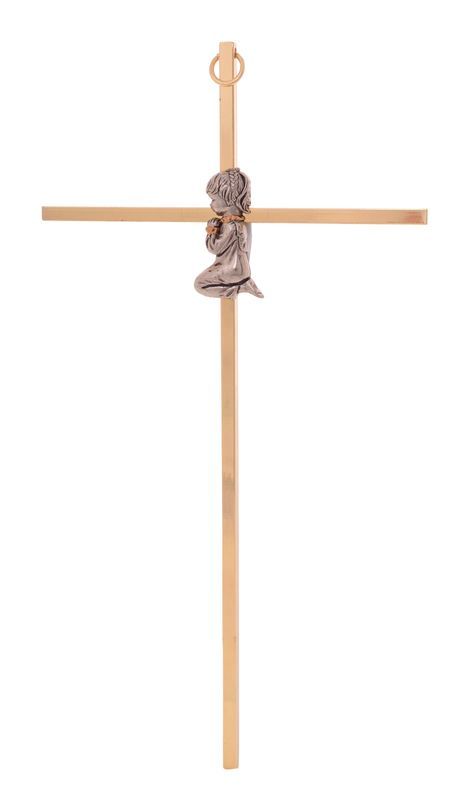 Gold Girl Wall Cross (25cm)