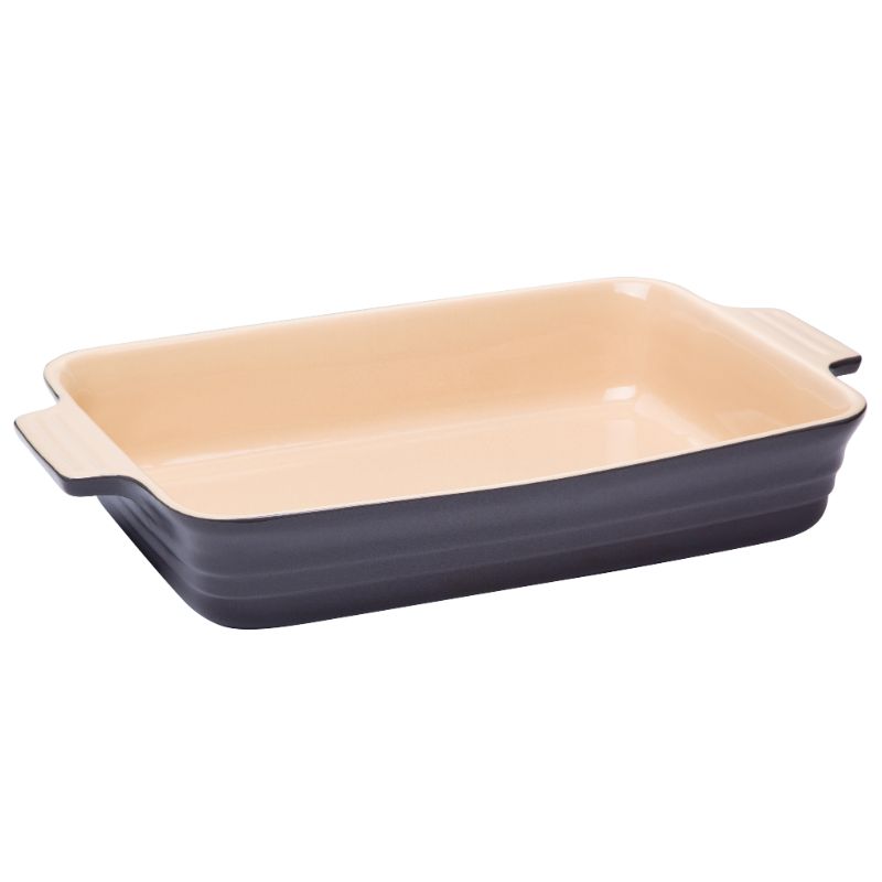 Rectangular Baker - Chasseur XL 34cm (Caviar and Grey)
