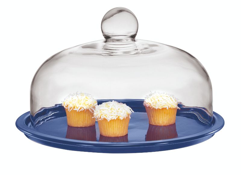 Cake Platter w/Lid  - Chasseur La Cuisson 29.5cm (Blue)
