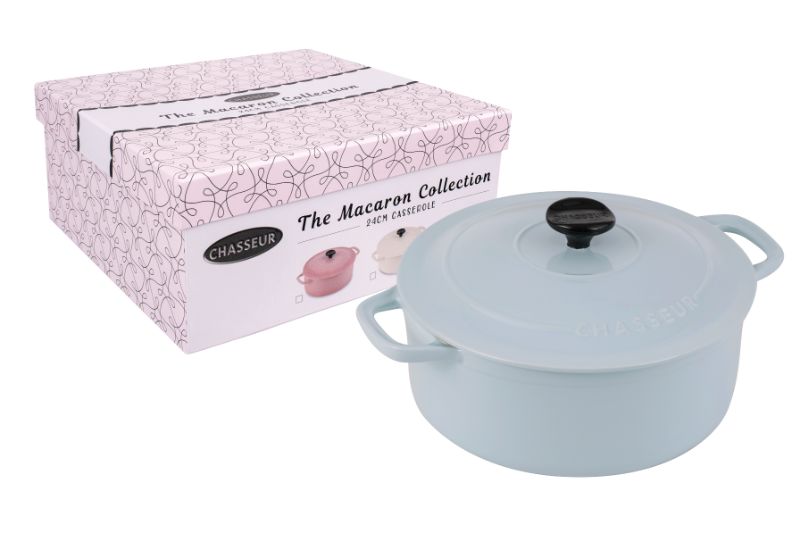Casserole - Chasseur Macaron Collection 24cm (Duck Egg Blue)